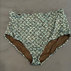 Torrid Mermaid Scale High-Waisted swim bottoms